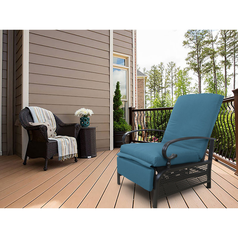 Latitude Run® Aadhira Recliner Patio Chair with Cushions & Reviews
